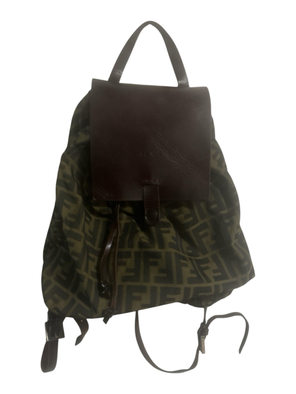 Authentic Vintage Fendi “Zucca” Backpack AE53 - Picture 3 of 12